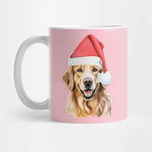 Golden Retriever Santa Mug